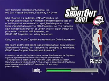 NBA ShootOut 2001 (US) screen shot title